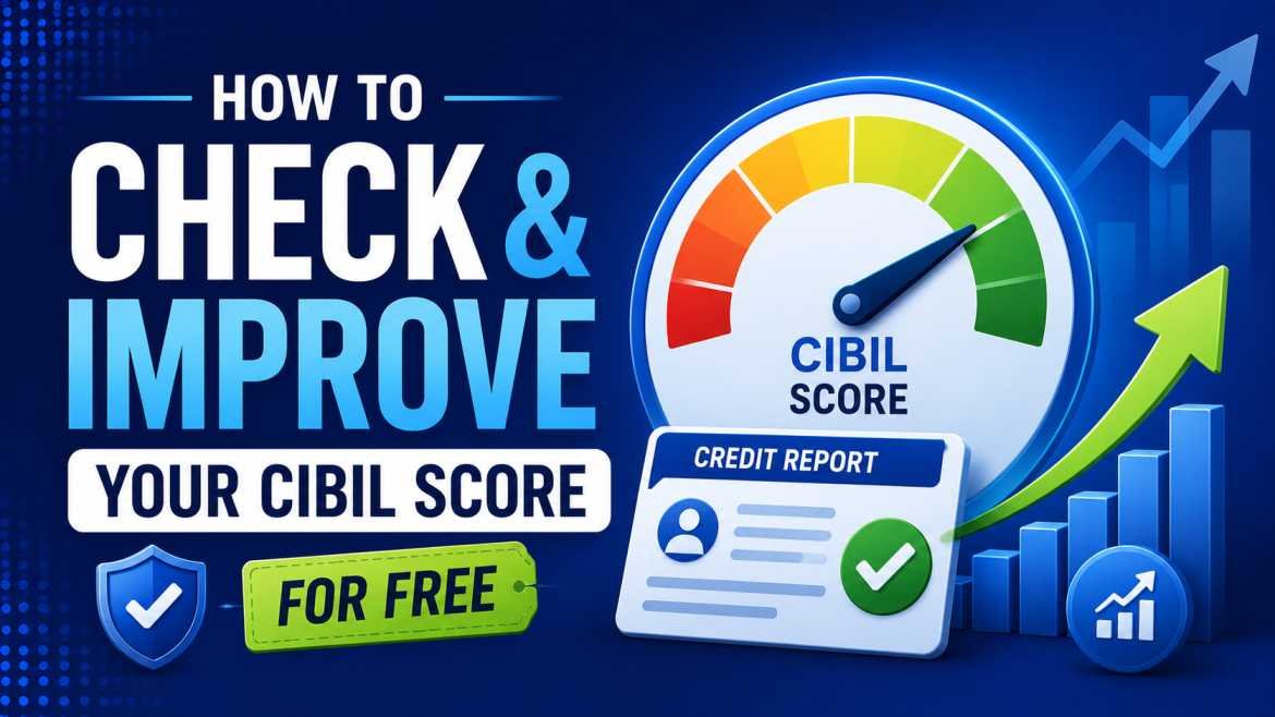 Steps to check and improve CIBIL score for free illustration