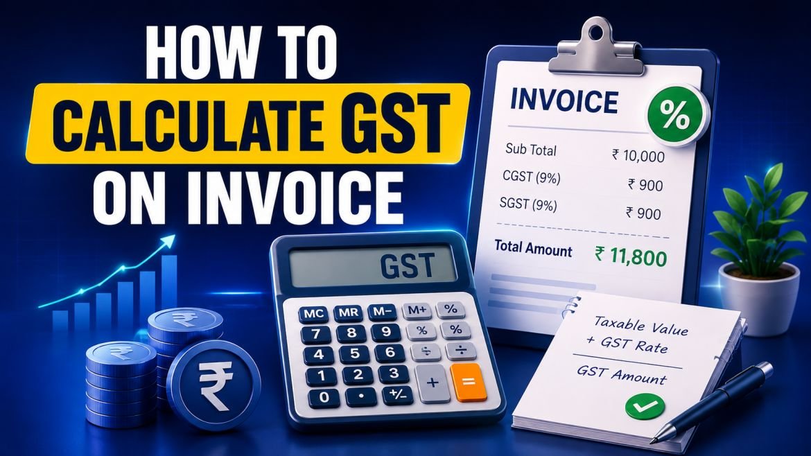 GST invoice calculation illustration