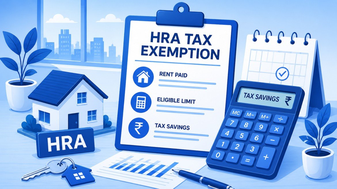HRA exemption calculation illustration