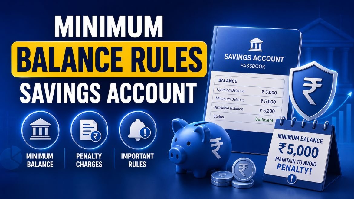 Minimum balance rules savings account illustration