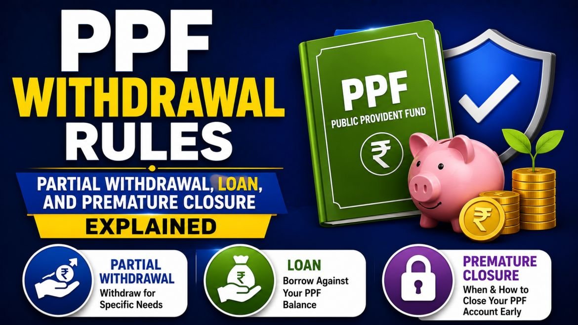 PPF withdrawal rules - loan, partial withdrawal, premature closure illustration