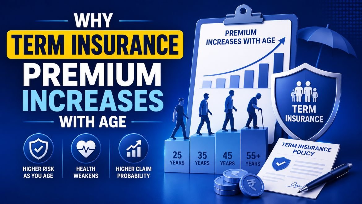 Term insurance premium by age illustration